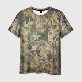 Мужская футболка 3D с принтом Khaki 2 в Курске, 100% полиэфир | прямой крой, круглый вырез горловины, длина до линии бедер | армейская | военная | камуфляж | хаки
