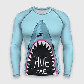 Мужской рашгард 3D с принтом Обними Меня   Акула в Курске,  |  | hug me | shark | челюсти