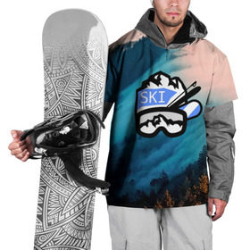 Накидка на куртку 3D с принтом SKI в Курске, 100% полиэстер |  | ski patrol | sport | возвышение | возвышенность | гора | горка | национальный парк | облака | склон | снег | спорт | холм