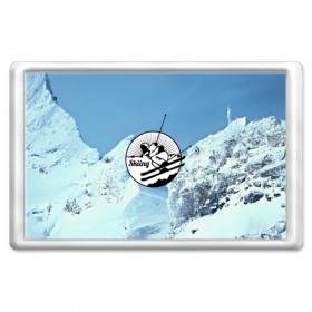 Магнит 45*70 с принтом Лыжный спорт в Курске, Пластик | Размер: 78*52 мм; Размер печати: 70*45 | ski patrol | sport | возвышение | возвышенность | гора | горка | национальный парк | облака | склон | снег | спорт | холм
