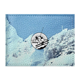 Обложка для студенческого билета с принтом Лыжный спорт в Курске, натуральная кожа | Размер: 11*8 см; Печать на всей внешней стороне | ski patrol | sport | возвышение | возвышенность | гора | горка | национальный парк | облака | склон | снег | спорт | холм