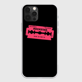 Чехол для iPhone 12 Pro Max с принтом Rockstar Razor в Курске, Силикон |  | Тематика изображения на принте: auto | dead | grand | red | redemption | theft | бритва | гта | лезвие | рокстар