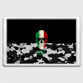 Магнит 45*70 с принтом Made in Italy в Курске, Пластик | Размер: 78*52 мм; Размер печати: 70*45 | Тематика изображения на принте: camouflage | made in italy | skull | абстракция | города | италия | камуфляж | нация | страны | текстуры | череп