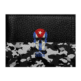 Обложка для студенческого билета с принтом Made in Cuba в Курске, натуральная кожа | Размер: 11*8 см; Печать на всей внешней стороне | camouflage | made in cuba | skull | абстракция | города | камуфляж | куба | нация | страны | текстуры | череп