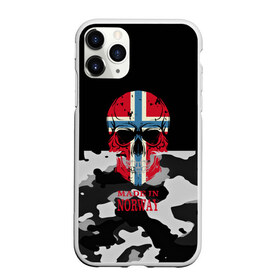 Чехол для iPhone 11 Pro матовый с принтом Made in Norway в Курске, Силикон |  | camouflage | made in norway | skull | абстракция | города | камуфляж | нация | норвегия | страны | текстуры | череп