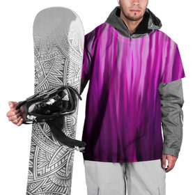 Накидка на куртку 3D с принтом фиолетово-черные краски в Курске, 100% полиэстер |  | color | violet | акварель | краски | полосы | фиолетовый | цвет | черный | ярко