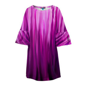 Детское платье 3D с принтом фиолетово-черные краски в Курске, 100% полиэстер | прямой силуэт, чуть расширенный к низу. Круглая горловина, на рукавах — воланы | color | violet | акварель | краски | полосы | фиолетовый | цвет | черный | ярко