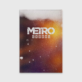 Обложка для паспорта матовая кожа с принтом МЕТРО в Курске, натуральная матовая кожа | размер 19,3 х 13,7 см; прозрачные пластиковые крепления | metro | metro exodus | метро