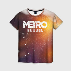 Женская футболка 3D с принтом МЕТРО в Курске, 100% полиэфир ( синтетическое хлопкоподобное полотно) | прямой крой, круглый вырез горловины, длина до линии бедер | metro | metro exodus | метро
