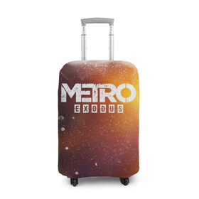 Чехол для чемодана 3D с принтом МЕТРО в Курске, 86% полиэфир, 14% спандекс | двустороннее нанесение принта, прорези для ручек и колес | metro | metro exodus | метро