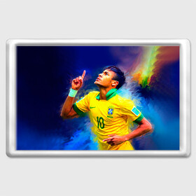 Магнит 45*70 с принтом Neymar в Курске, Пластик | Размер: 78*52 мм; Размер печати: 70*45 | neymar | неймар | сборная бразилии