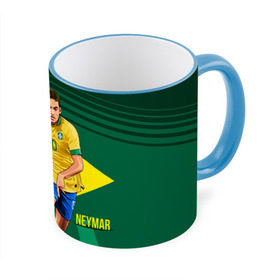 Кружка 3D с принтом Neymar в Курске, керамика | ёмкость 330 мл | Тематика изображения на принте: neymar | неймар | сборная бразилии