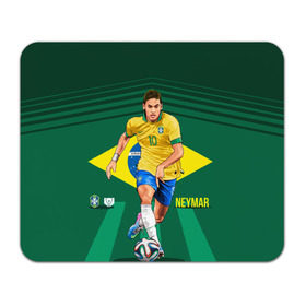 Коврик прямоугольный с принтом Neymar в Курске, натуральный каучук | размер 230 х 185 мм; запечатка лицевой стороны | neymar | неймар | сборная бразилии