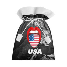 Подарочный 3D мешок с принтом USA в Курске, 100% полиэстер | Размер: 29*39 см | united states | united states of america | yankeeland | америка | планета | сша | язык
