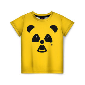 Детская футболка 3D с принтом Радиоактивная природа в Курске, 100% гипоаллергенный полиэфир | прямой крой, круглый вырез горловины, длина до линии бедер, чуть спущенное плечо, ткань немного тянется | panda | wwf | глаза | панда | радиация | экология