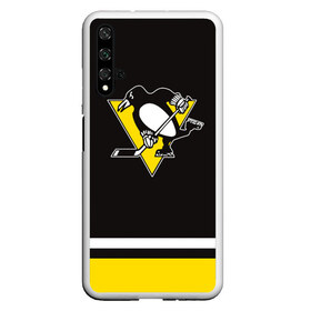 Чехол для Honor 20 с принтом Pittsburgh Penguins 2017 в Курске, Силикон | Область печати: задняя сторона чехла, без боковых панелей | nhl | pittsburgh penguins | спорт | хоккей