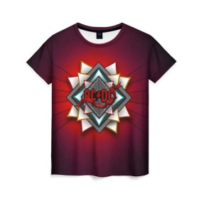Женская футболка 3D с принтом AC/DC since 1973 в Курске, 100% полиэфир ( синтетическое хлопкоподобное полотно) | прямой крой, круглый вырез горловины, длина до линии бедер | Тематика изображения на принте: 1973 | ac dc | австралийская | ангус янг | блюз рок | год основания | группа | звезда | красная | красный | крис слэйд | лента | рок | рок н ролл | стиви янг | фон | хард рок | эксл роуз | эмблема