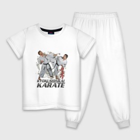 Детская пижама хлопок с принтом карате в Курске, 100% хлопок |  брюки и футболка прямого кроя, без карманов, на брюках мягкая резинка на поясе и по низу штанин
 | Тематика изображения на принте: karate | борьба | каратэ