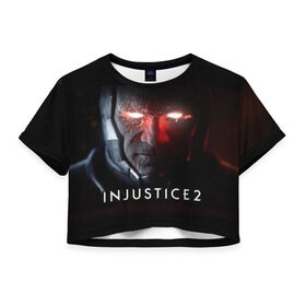 Женская футболка 3D укороченная с принтом injustice в Курске, 100% полиэстер | круглая горловина, длина футболки до линии талии, рукава с отворотами | битва | борьба | герои | герой | несправедливость | схватка | чудо