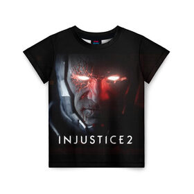 Детская футболка 3D с принтом injustice в Курске, 100% гипоаллергенный полиэфир | прямой крой, круглый вырез горловины, длина до линии бедер, чуть спущенное плечо, ткань немного тянется | битва | борьба | герои | герой | несправедливость | схватка | чудо