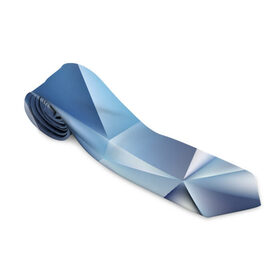 Галстук 3D с принтом Blue abstract в Курске, 100% полиэстер | Длина 148 см; Плотность 150-180 г/м2 | Тематика изображения на принте: 