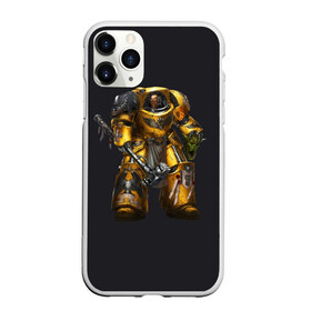 Чехол для iPhone 11 Pro матовый с принтом Warhammer 40 000 в Курске, Силикон |  | game | hammer | terminator armor | warhammer 40k | wh40k | игра | игрок | терминатор | фантастика | фэнтези