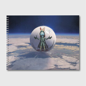Альбом для рисования с принтом Destiny 2 в Курске, 100% бумага
 | матовая бумага, плотность 200 мг. | destiny | destiny 2 | дестени
