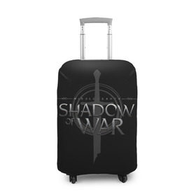 Чехол для чемодана 3D с принтом Shadow of War 1 в Курске, 86% полиэфир, 14% спандекс | двустороннее нанесение принта, прорези для ручек и колес | lord of the rings