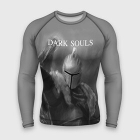 Мужской рашгард 3D с принтом Dark Souls в Курске,  |  | dark souls | praise the sun | you died | дарк соулс | темные души