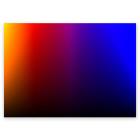 Поздравительная открытка с принтом Градиент 3 в Курске, 100% бумага | плотность бумаги 280 г/м2, матовая, на обратной стороне линовка и место для марки
 | градиент | красный | синий | текстура | цвет