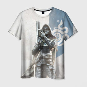 Мужская футболка 3D с принтом Blue в Курске, 100% полиэфир | прямой крой, круглый вырез горловины, длина до линии бедер | destiny | destiny 2 | дестени