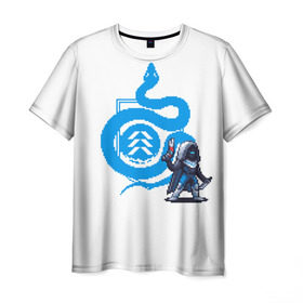 Мужская футболка 3D с принтом Snake в Курске, 100% полиэфир | прямой крой, круглый вырез горловины, длина до линии бедер | destiny | destiny 2 | дестени