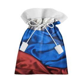 Подарочный 3D мешок с принтом Российский Триколор в Курске, 100% полиэстер | Размер: 29*39 см | текстура | ткань