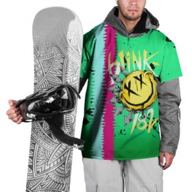 Накидка на куртку 3D с принтом Blink 182 в Курске, 100% полиэстер |  | blink | альтернативный рок | блинк | зеленый | линии | марк хоппус | музыка | мэтт скиба | панк | панк рок | песни | полосы | поп панк | рок | скейт панк | смайл | трэвис баркер