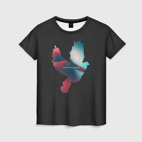 Женская футболка 3D с принтом Imminence - This Is Goodbye в Курске, 100% полиэфир ( синтетическое хлопкоподобное полотно) | прямой крой, круглый вырез горловины, длина до линии бедер | hardcore | imminence | rock | метал | рок