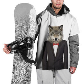 Накидка на куртку 3D с принтом Волк в Курске, 100% полиэстер |  | бабочка | волк | животные | костюм | природа | смокинг | собака
