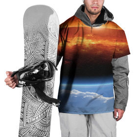 Накидка на куртку 3D с принтом Космос в Курске, 100% полиэстер |  | space | star | вселенная | звезды | земля | космический | космос | планеты | пространство