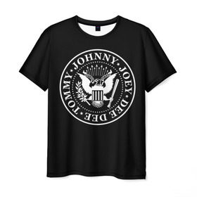 Мужская футболка 3D с принтом The Ramones в Курске, 100% полиэфир | прямой крой, круглый вырез горловины, длина до линии бедер | punk | ramones | rock | панк | рамонс | рок
