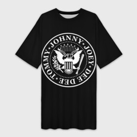 Платье-футболка 3D с принтом The Ramones в Курске,  |  | Тематика изображения на принте: punk | ramones | rock | панк | рамонс | рок