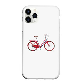 Чехол для iPhone 11 Pro Max матовый с принтом Велосипед в Курске, Силикон |  | bicycle | байсикл | велик | красный | москва | педали
