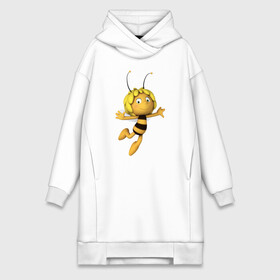 Платье-худи хлопок с принтом пчелка Майя в Курске,  |  | вилли | майя | мая | пчелка | пчёлка майя | флип