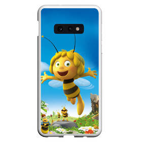 Чехол для Samsung S10E с принтом Пчелка Майя в Курске, Силикон | Область печати: задняя сторона чехла, без боковых панелей | Тематика изображения на принте: вилли | майя | мая | пчелка | пчёлка майя | флип