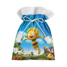 Подарочный 3D мешок с принтом Пчелка Майя в Курске, 100% полиэстер | Размер: 29*39 см | Тематика изображения на принте: вилли | майя | мая | пчелка | пчёлка майя | флип