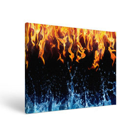 Холст прямоугольный с принтом Две стихии в Курске, 100% ПВХ |  | Тематика изображения на принте: cold | fire | ice | вода water | лёд | огонь | пламя | стихиz | холод