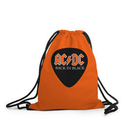 Рюкзак-мешок 3D с принтом AC/DC в Курске, 100% полиэстер | плотность ткани — 200 г/м2, размер — 35 х 45 см; лямки — толстые шнурки, застежка на шнуровке, без карманов и подкладки | 