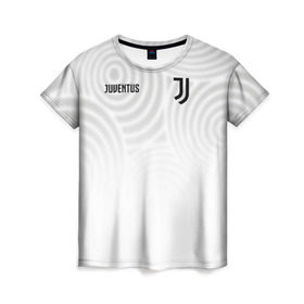 Женская футболка 3D с принтом Juventus в Курске, 100% полиэфир ( синтетическое хлопкоподобное полотно) | прямой крой, круглый вырез горловины, длина до линии бедер | juve | juventus | юве | ювентус