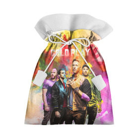 Подарочный 3D мешок с принтом Coldplay в Курске, 100% полиэстер | Размер: 29*39 см | Тематика изображения на принте: cold play | rock | колд плей | колд плэй | колдплей | колдплэй | рок