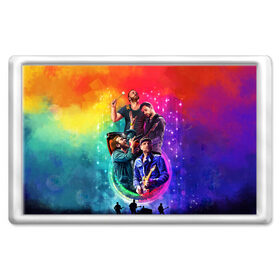 Магнит 45*70 с принтом Coldplay в Курске, Пластик | Размер: 78*52 мм; Размер печати: 70*45 | Тематика изображения на принте: 