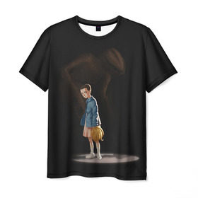 Мужская футболка 3D с принтом Monster в Курске, 100% полиэфир | прямой крой, круглый вырез горловины, длина до линии бедер | stranger things | очень странные дела