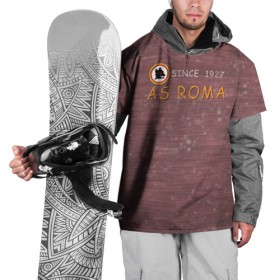 Накидка на куртку 3D с принтом A S Roma - Vintage No.3 в Курске, 100% полиэстер |  | рим | рома